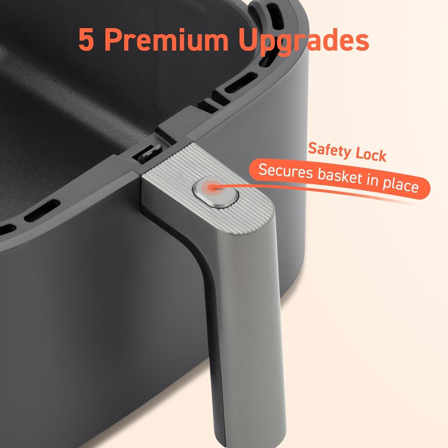 🥘Air Fryer 9-in-1, Compact & Large 6-Qt, Fast Turbo Modes