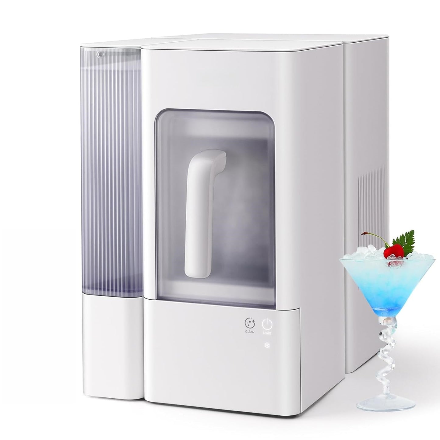 Nugget Ice Maker,Pellet Ice Machine with Self-Cleaning for Home Party
