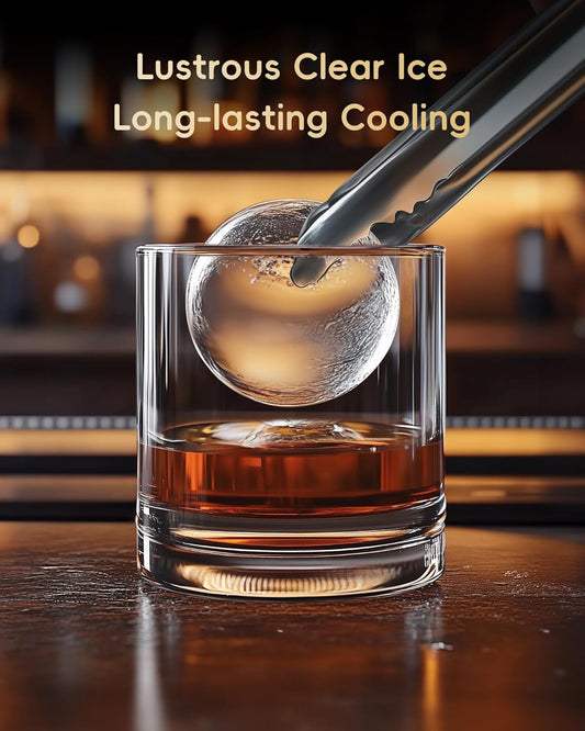 Clear Ice Ball Maker, Whiskey Ice in Just 40 Minutes