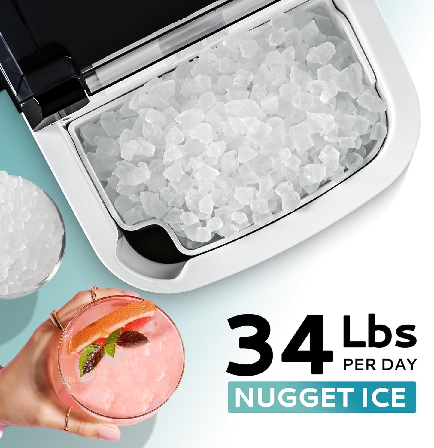 ⭐️Ice Maker Countertop with Handle,  for Home/Party/RV/Camping