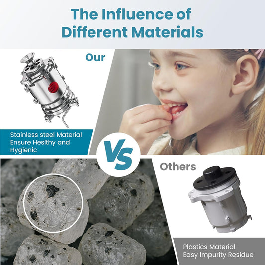 Nugget Ice Maker,Pellet Ice Machine with Self-Cleaning for Home Party