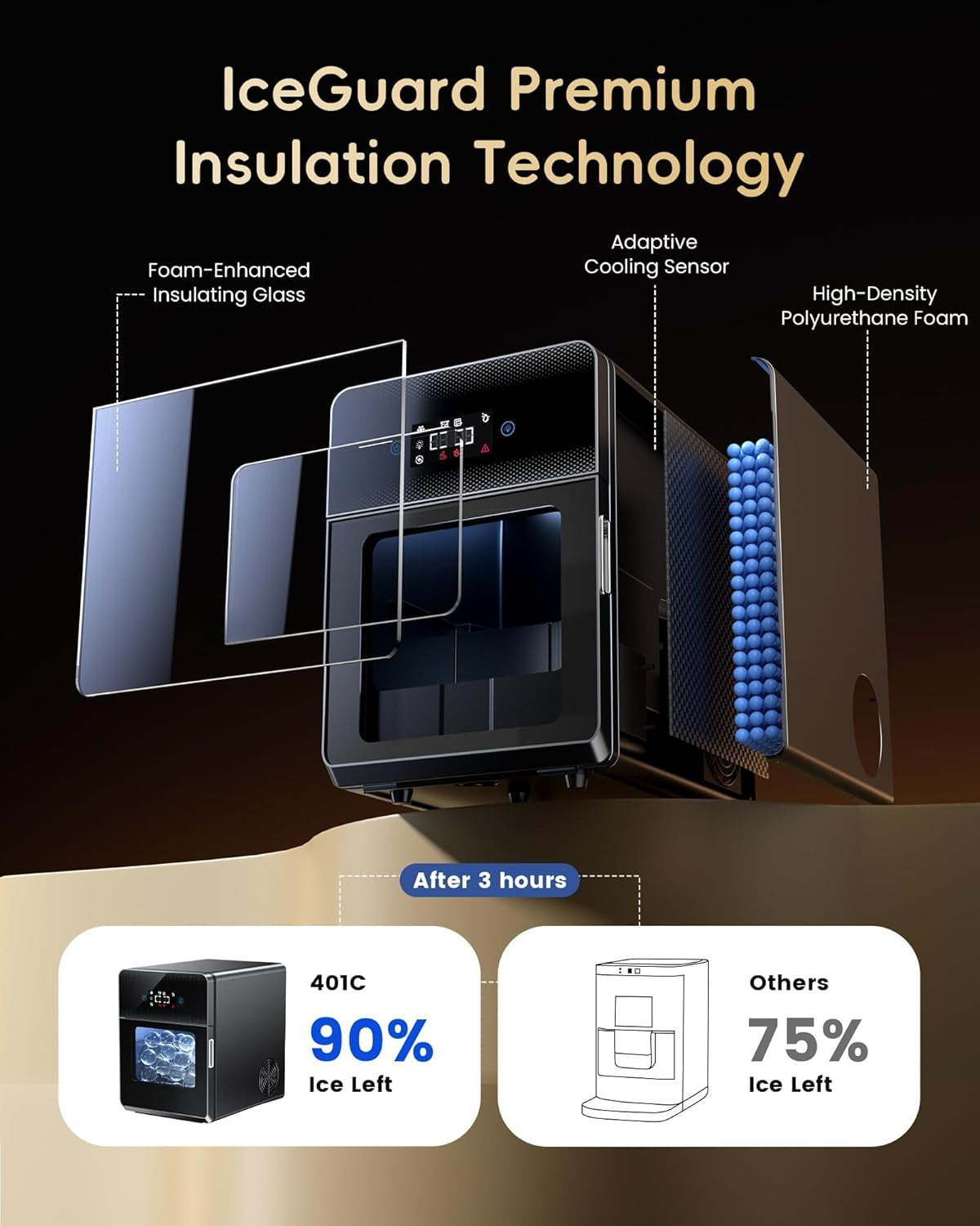 Clear Ice Ball Maker, Whiskey Ice in Just 40 Minutes