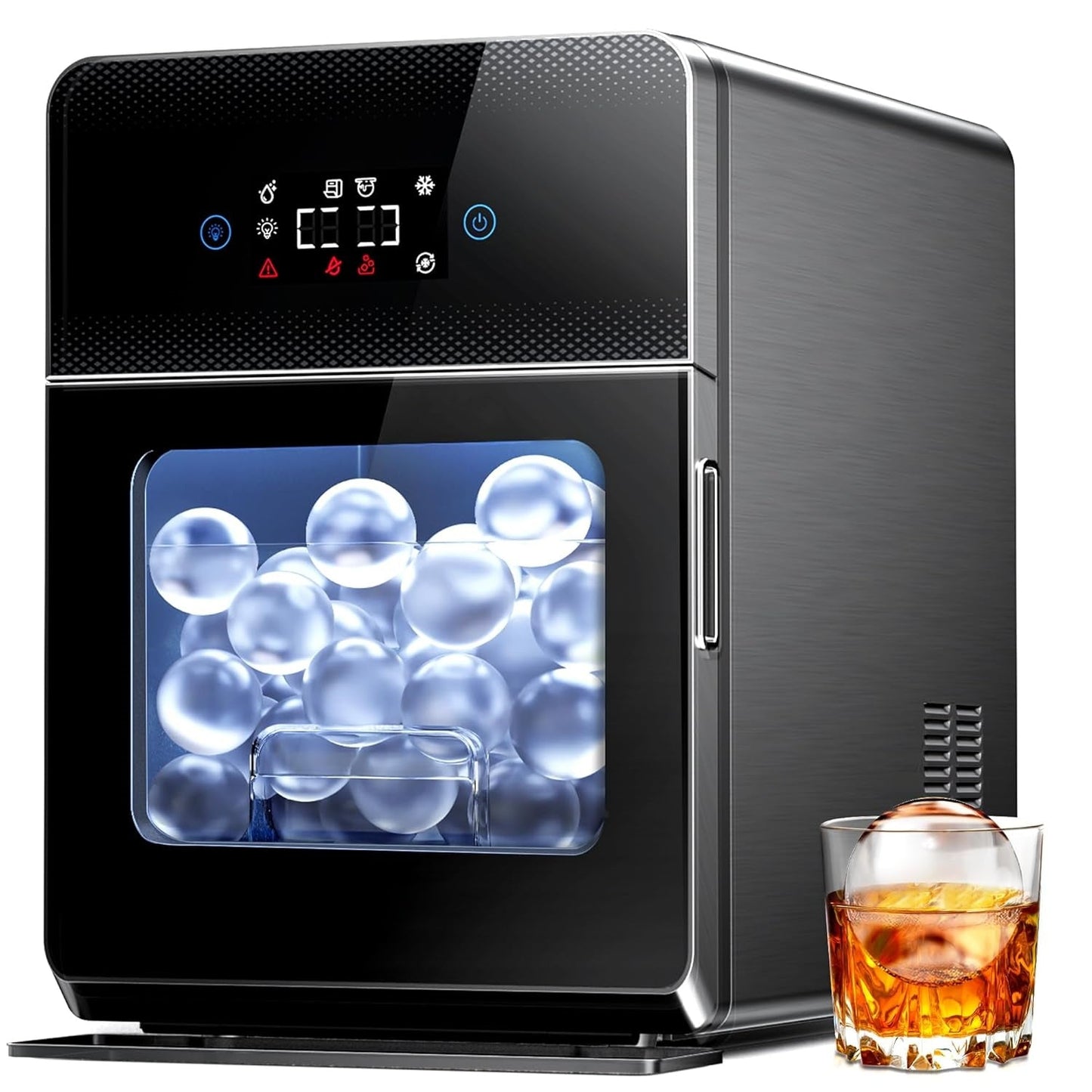 Clear Ice Ball Maker, Whiskey Ice in Just 40 Minutes