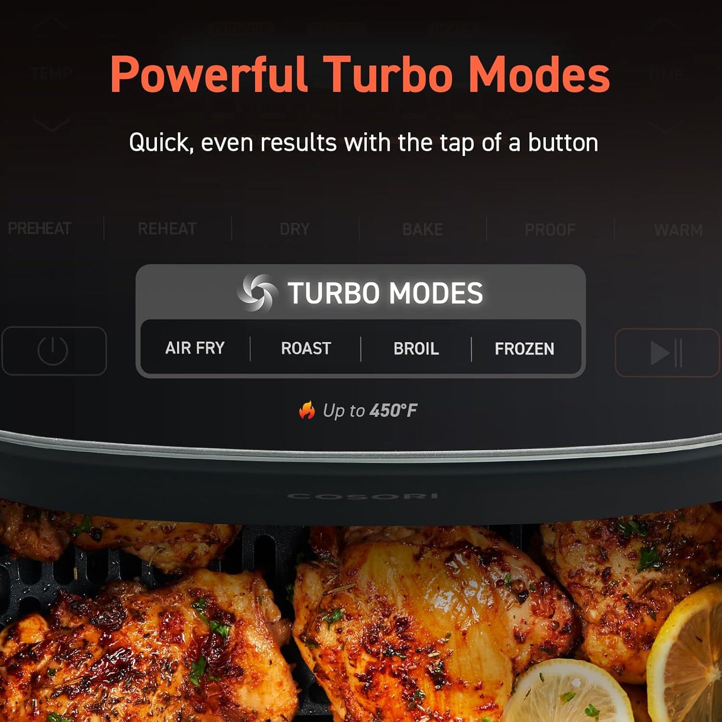 🥘Air Fryer 9-in-1, Compact & Large 6-Qt, Fast Turbo Modes