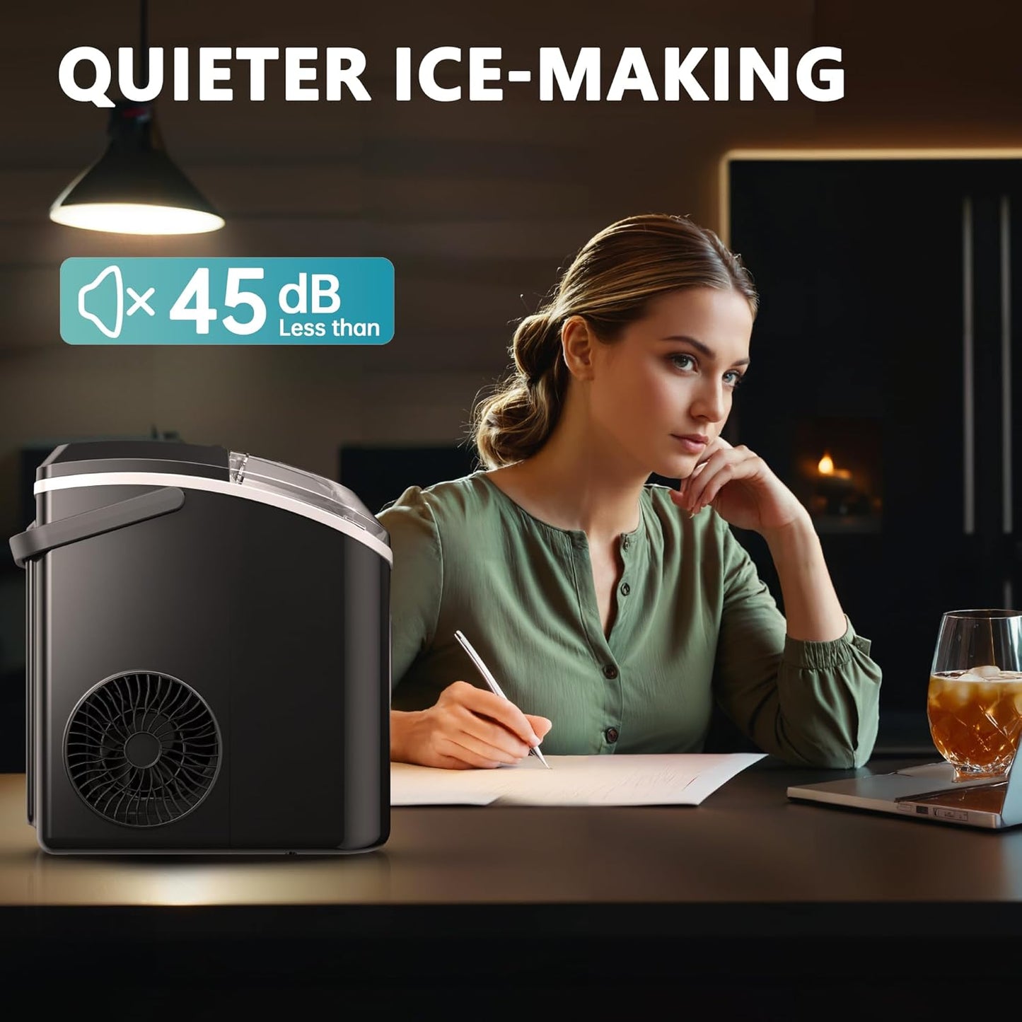 ⭐️Ice Maker Countertop with Handle,  for Home/Party/RV/Camping